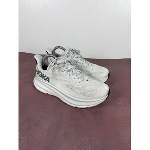 Hoka One One Clifton 9 Mens Size 8D US Nimbus Cloud/Steel Wool Running Shoes